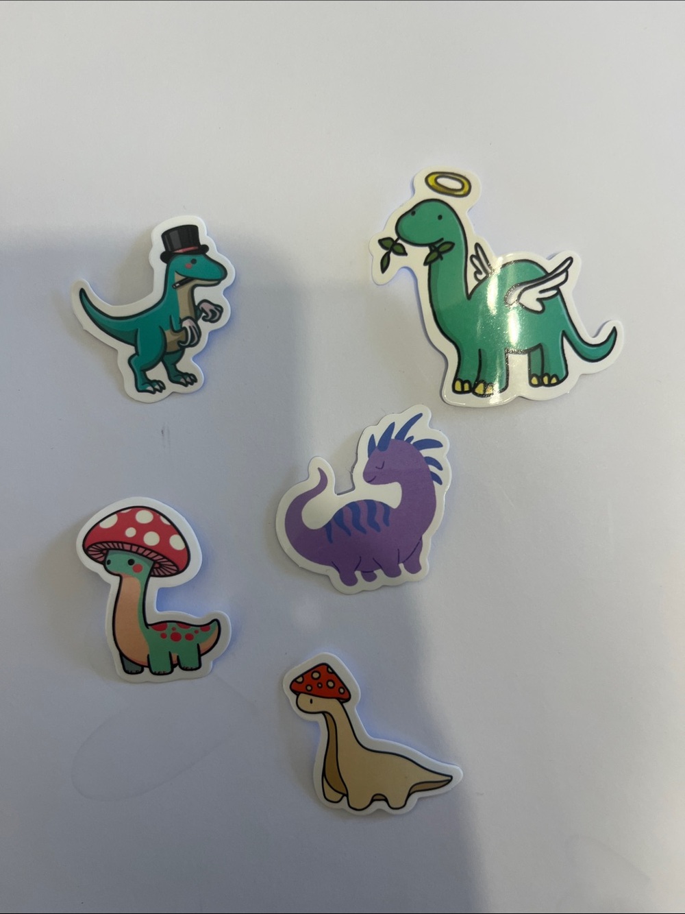Mushroom Dinos Puff Dino Unalived Dino Magic Dino Sticker Pack - Cute Dinosaur